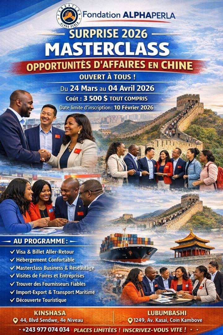 Masterclass Opportunités d'Affaires en Chine